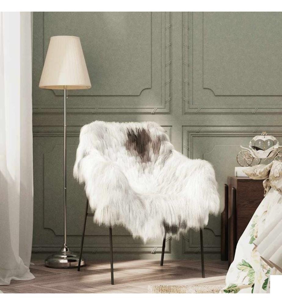 Peau de mouton Couleur mélangée (60-70)x(90-100) cm
