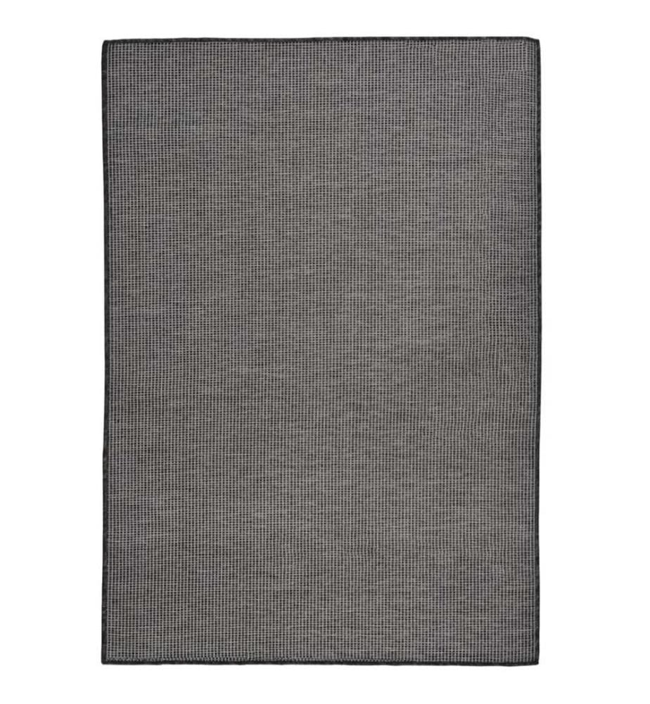 Tapis à tissage plat d'extérieur 160x230 cm Gris