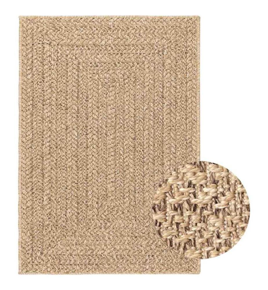 Tapis ZIZUR 160x230 cm aspect de jute intérieur et extérieur