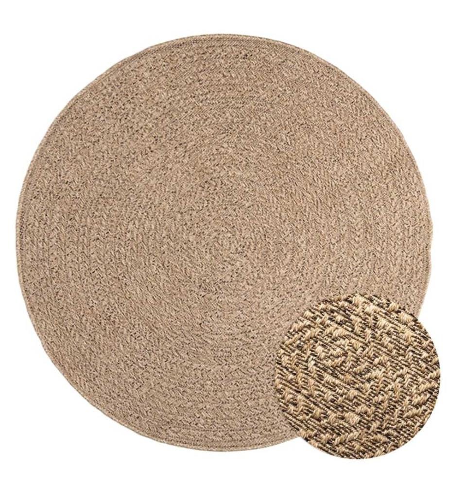 Tapis ZIZUR 120 cm aspect de jute intérieur et extérieur