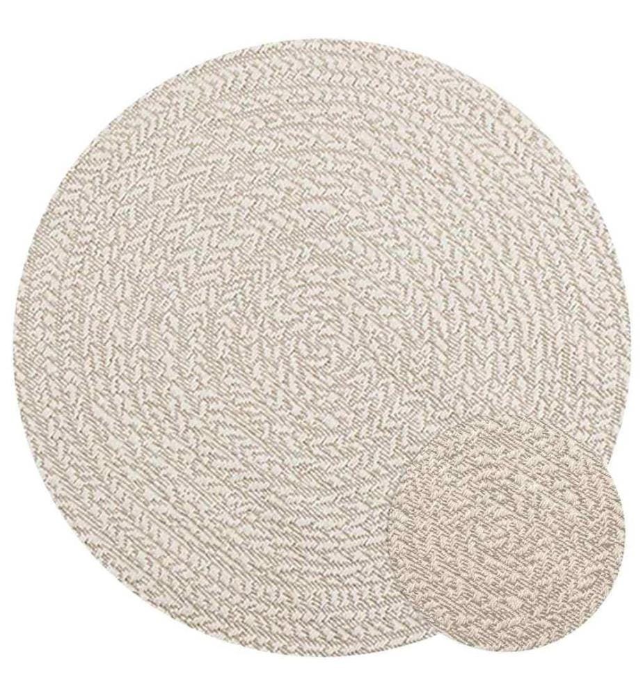 Tapis ZIZUR crème Ø 90 cm aspect de jute intérieur et extérieur