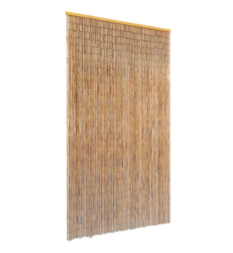 Rideau de porte contre insectes Bambou 100 x 200 cm