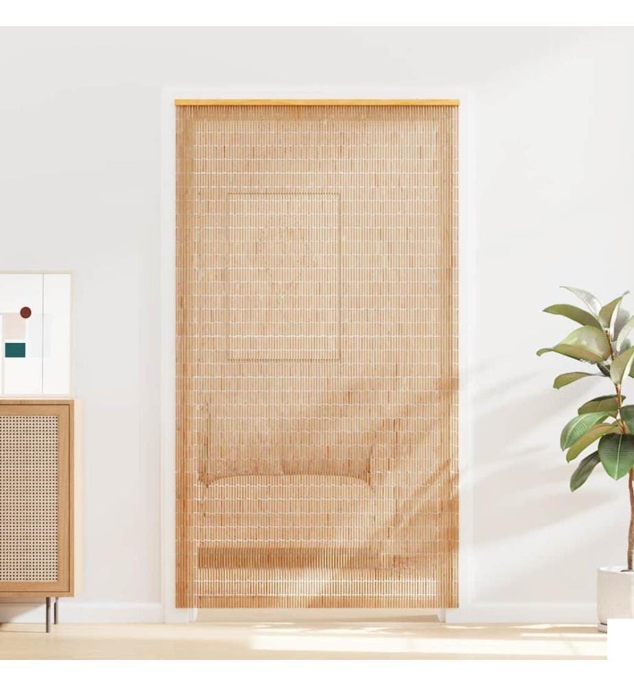 Rideau de porte contre insectes Bambou 120 x 220 cm
