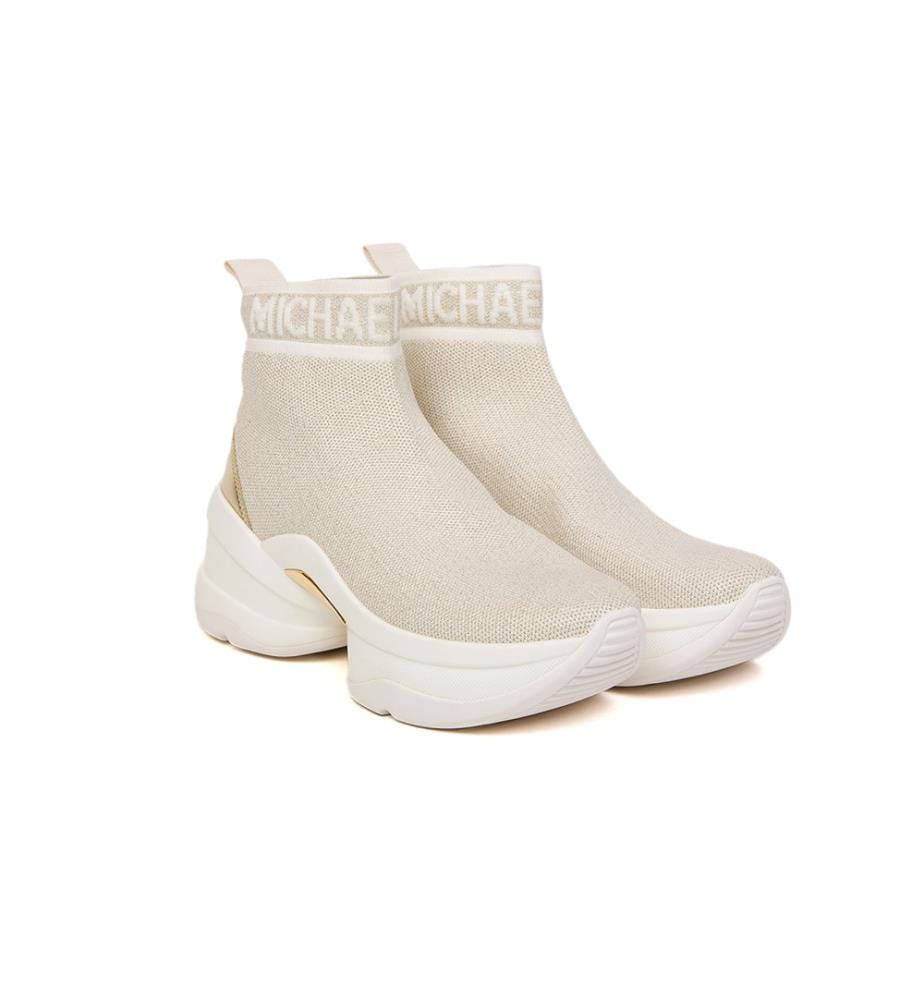 Bottines Olympia en maille - Or pâle
