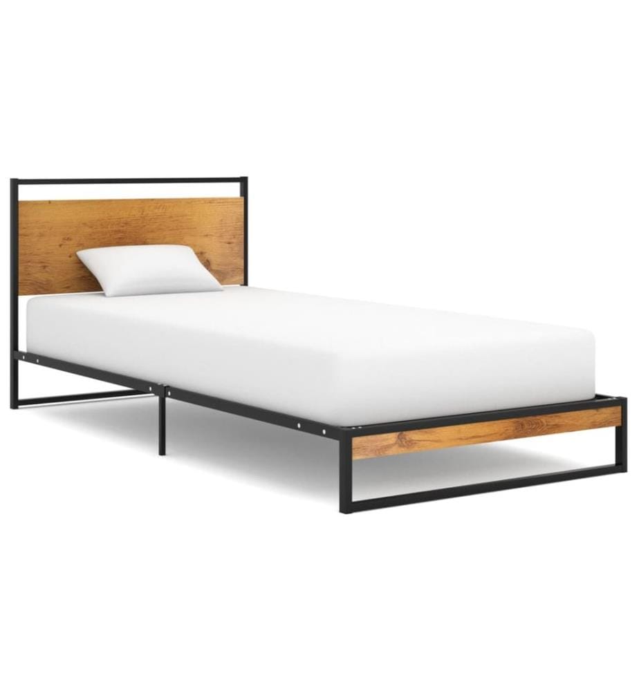 Cadre de lit sans matelas métal 100x200 cm