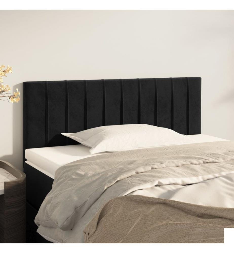 Tête de lit Noir 90x5x78/88 cm Velours