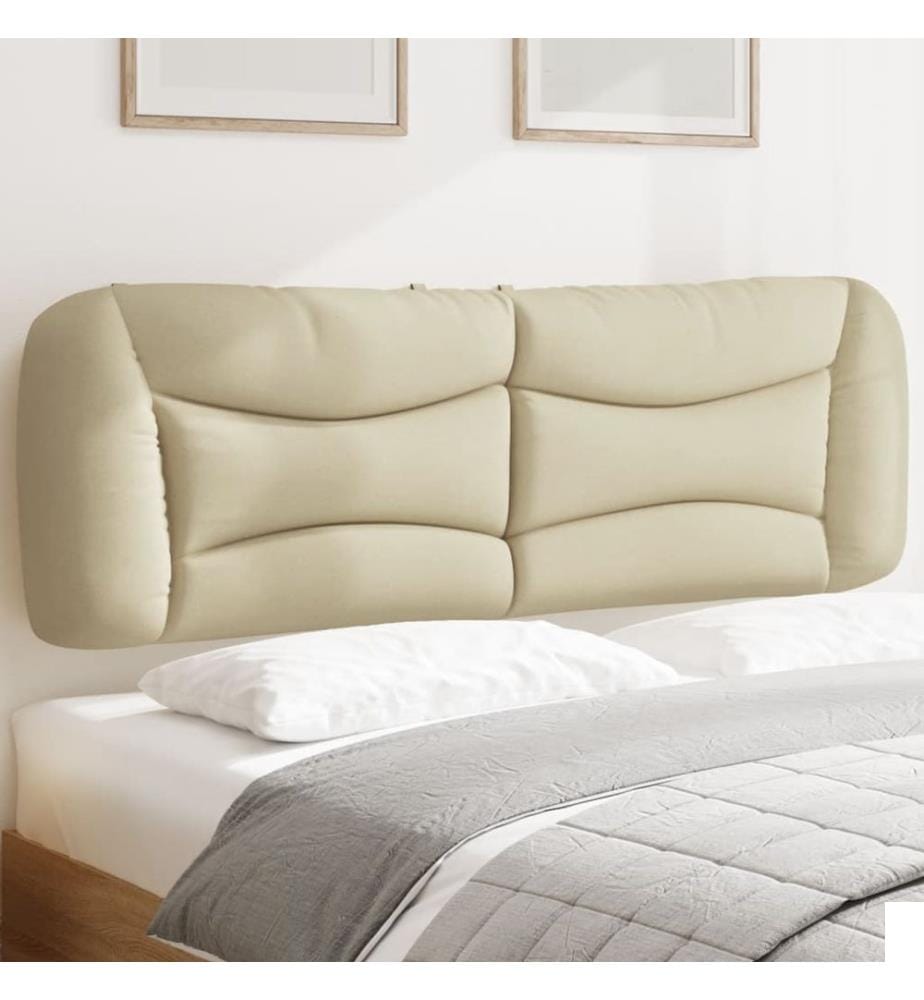 Coussin de tête de lit Hvar crème 160 cm tissu