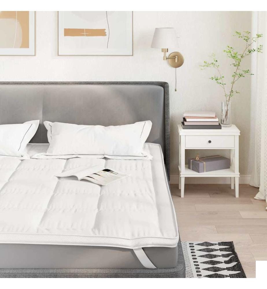 Protège-matelas blanc 180x200 cm