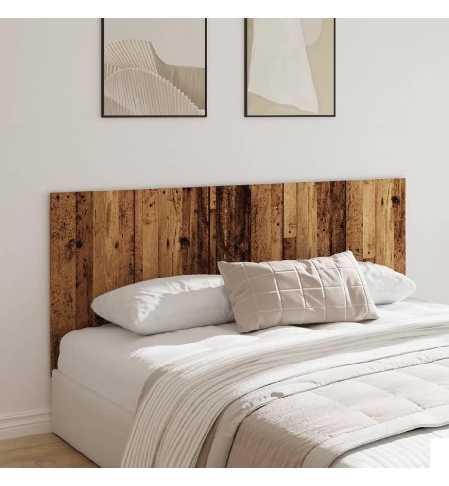 Tête de lit vieux bois 200x1,5x80 cm bois d'ingénierie