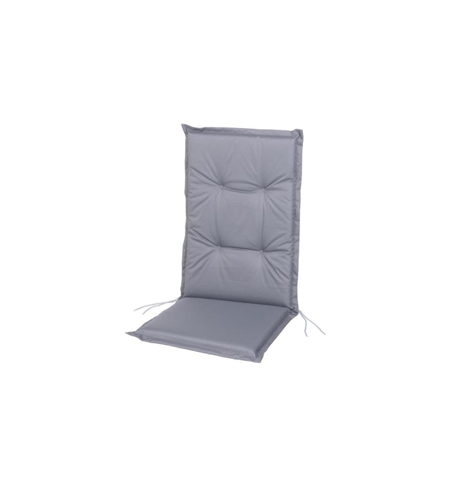 COCON - Coussin de chaise à haut dossier Outdoor 118 x 50 x 5 cm, Gris