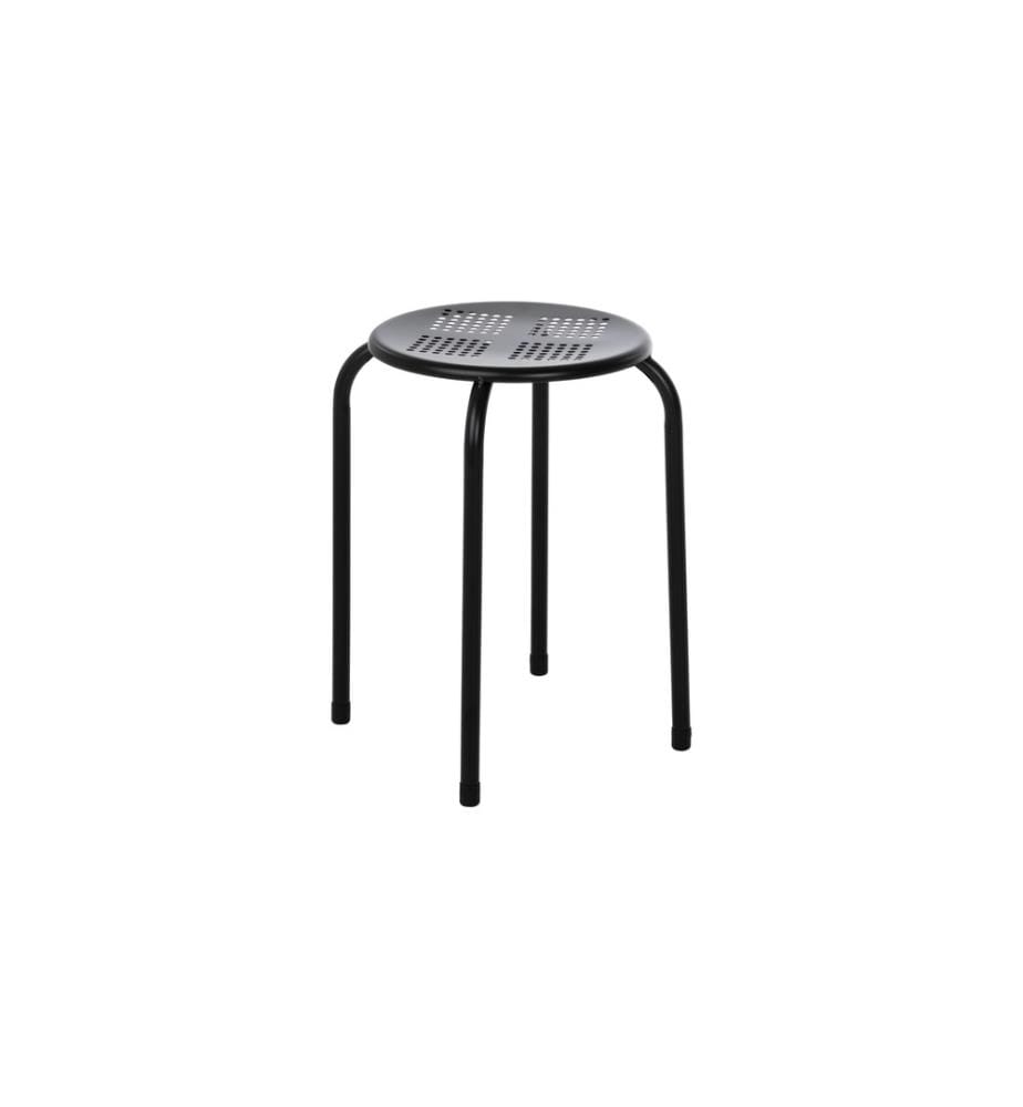 COCON - Tabouret Métal, Noir