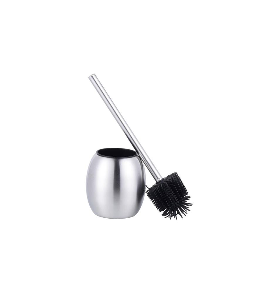 COCON - Brosse à toilettes avec tête en caoutchouc Acier inoxydable
