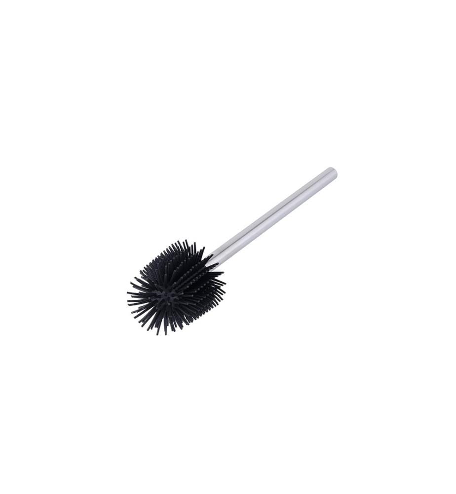COCON - Brosse à toilettes avec tête en caoutchouc Acier inoxydable