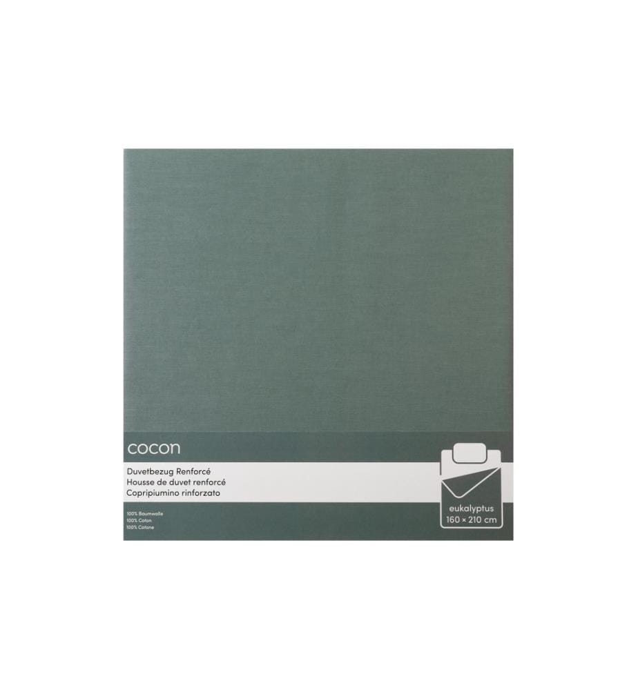 COCON - Housse de duvet Renforcé 160 x 210 cm, Eucalyptus