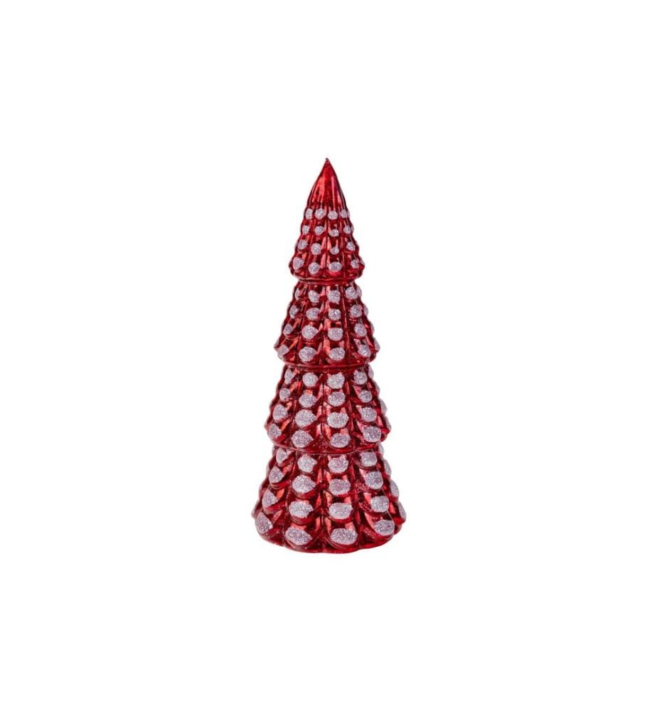 COCON - Sapin de Noël à LED, rouge
