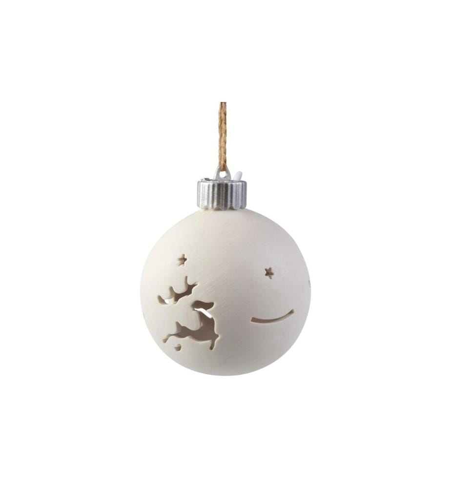 COCON - Sphère LED renne, céramique, Ø 10 cm