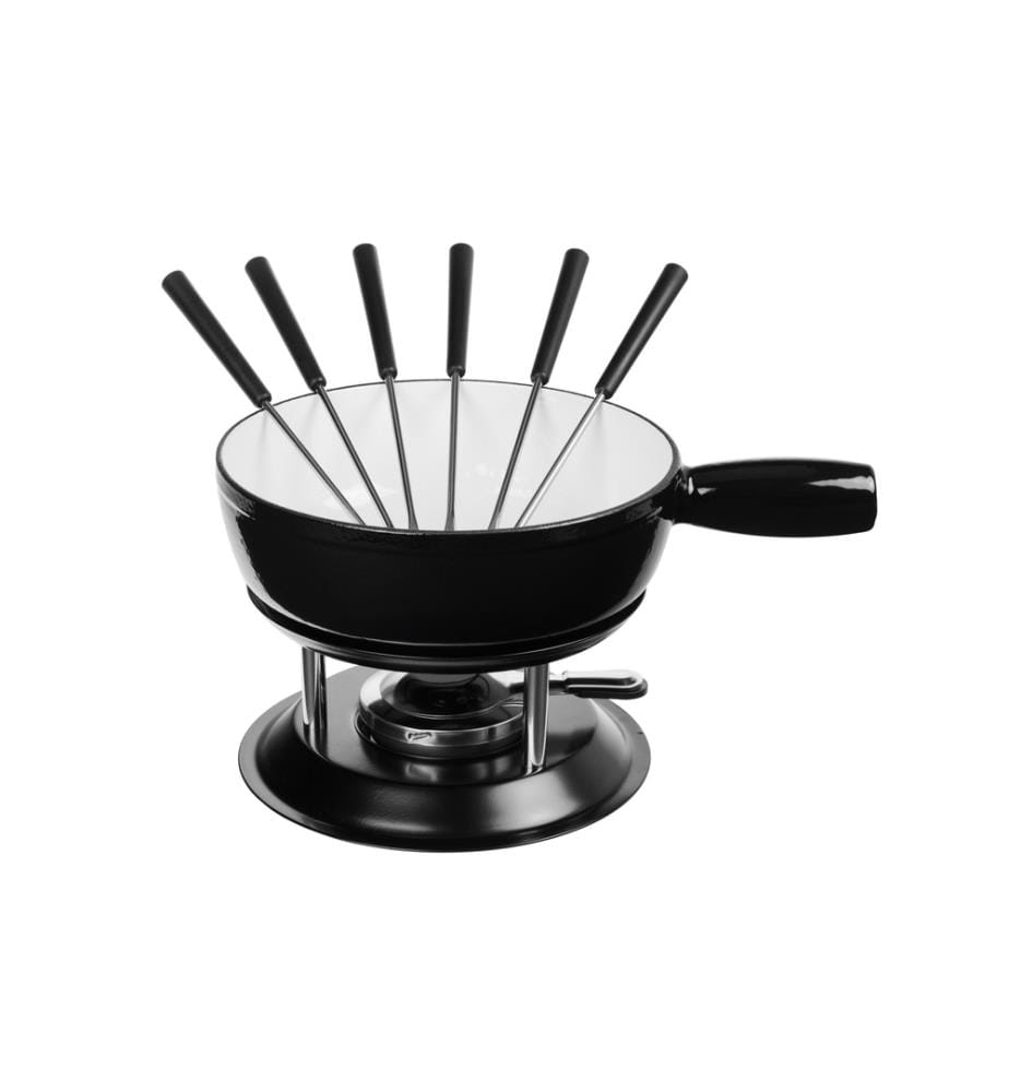 COCON - Service à fondue au fromage 10 pièces, noir