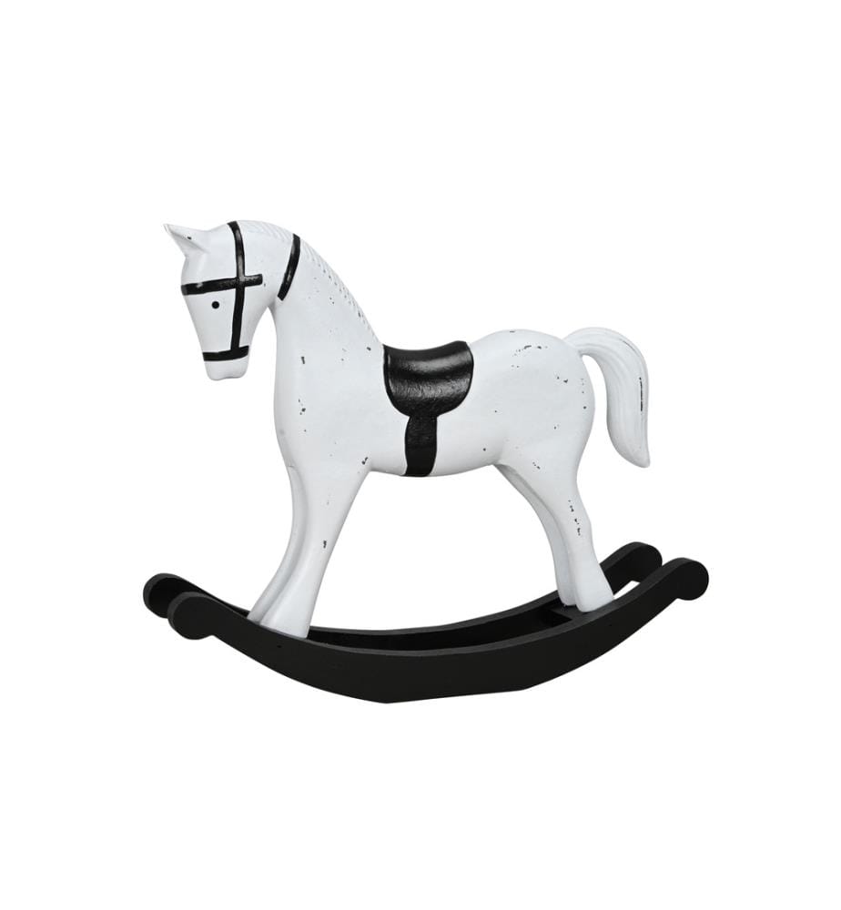 COCON - Installateur Cheval à bascule, Blanc-noir
