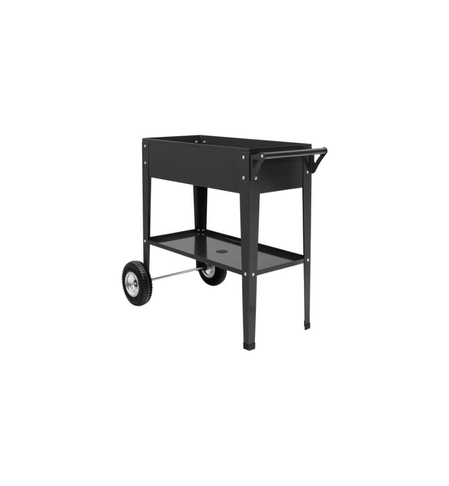 COCON - Jardinière surélevée avec roues 85 x 50 x 80 cm, Anthracite