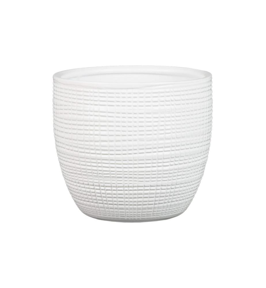SCHEURICH - Pot de fleur Blanc Ø 17.7 cm