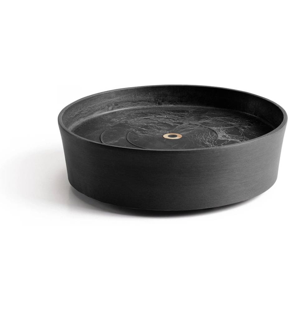 ECOPOTS - Soucoupe Saucer Wheels Ø 29 cm Noir