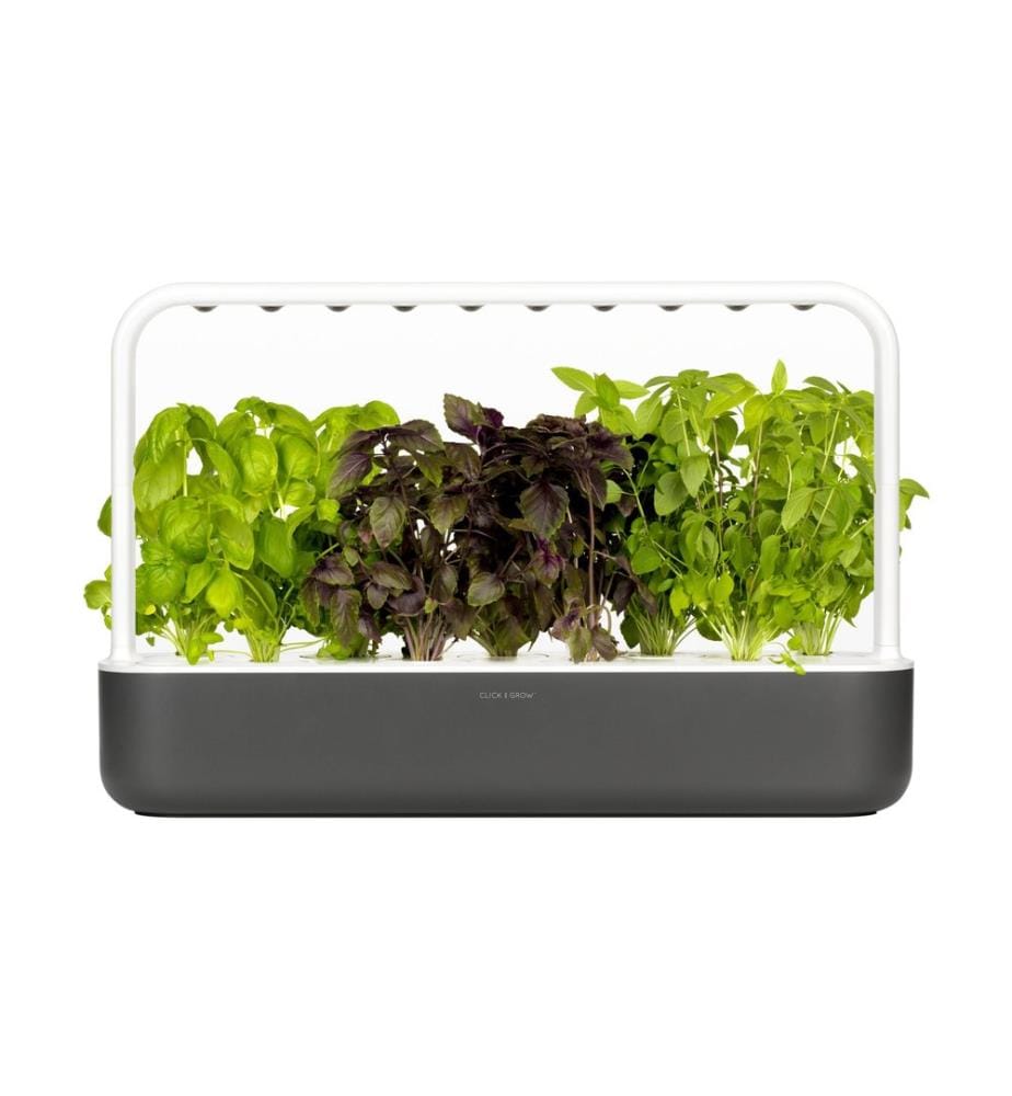 CLICK AND GROW - Pot à herbes aromatiques Smart Garden 9 gris foncé