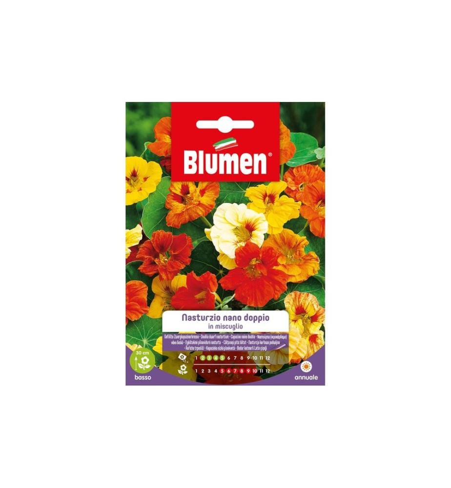 Graines de fleurs Capucine naine double Mix