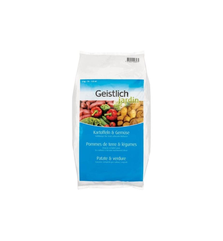 Hauert engrais pour pommes de terre et légumes Geistlich 5 kg