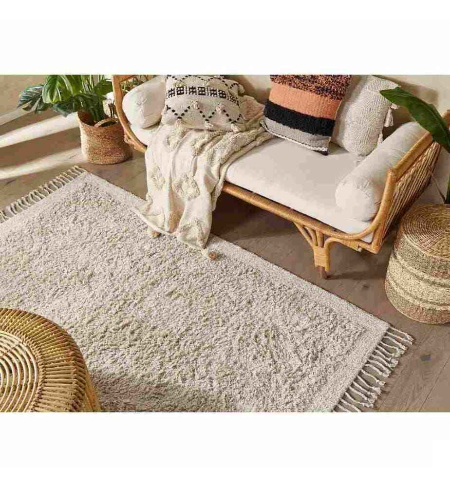 Tapis BITLIS Beige clair 140 x 200 cm Coton