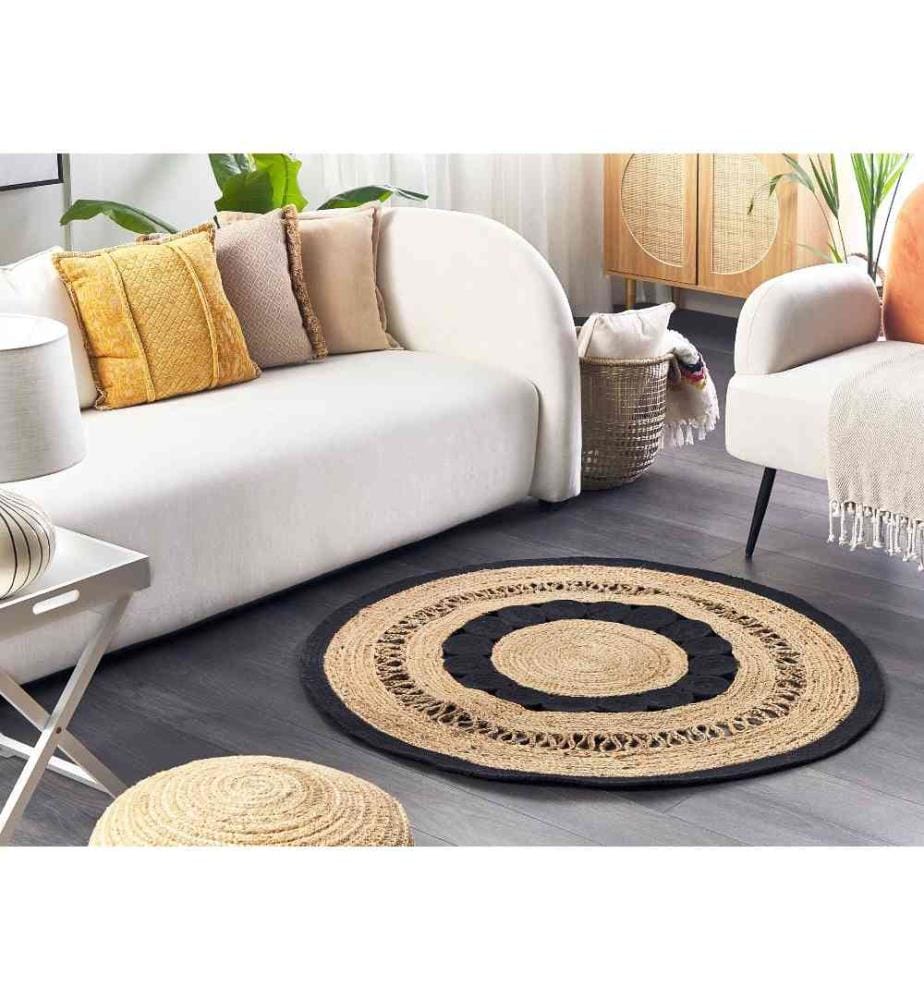 Tapis YOZGAT Beige ø 120 cm Jute