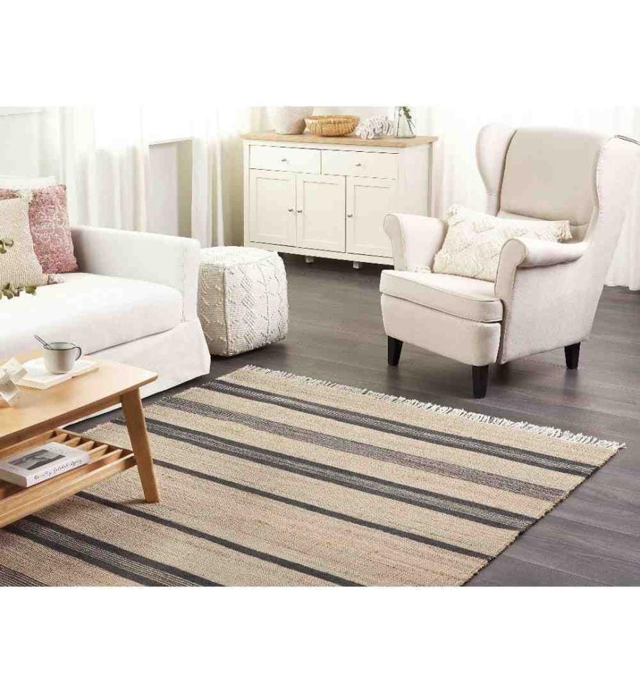 Tapis TALPUR Gris graphite 160 x 230 cm Jute