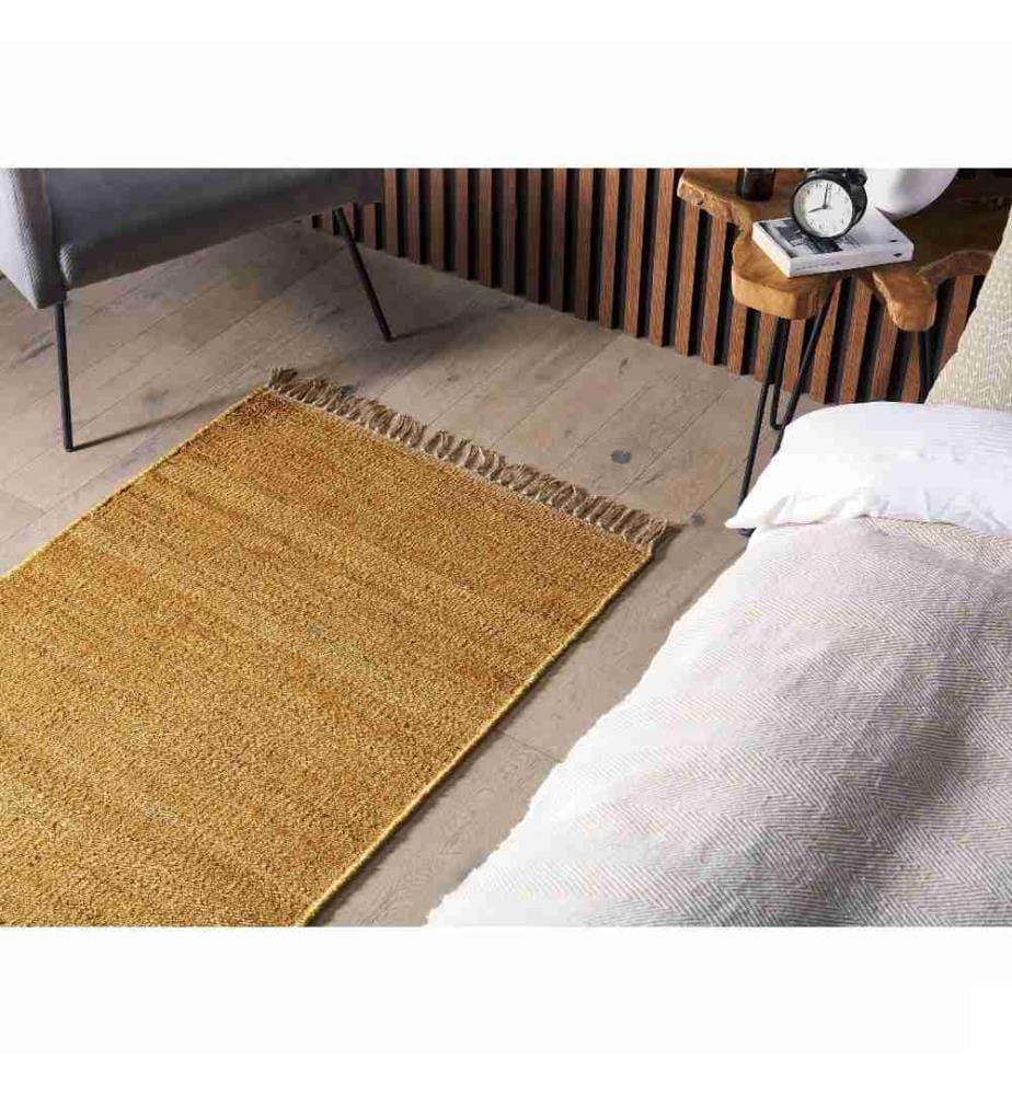 Tapis LUNIA Moutarde 80 x 150 cm Jute