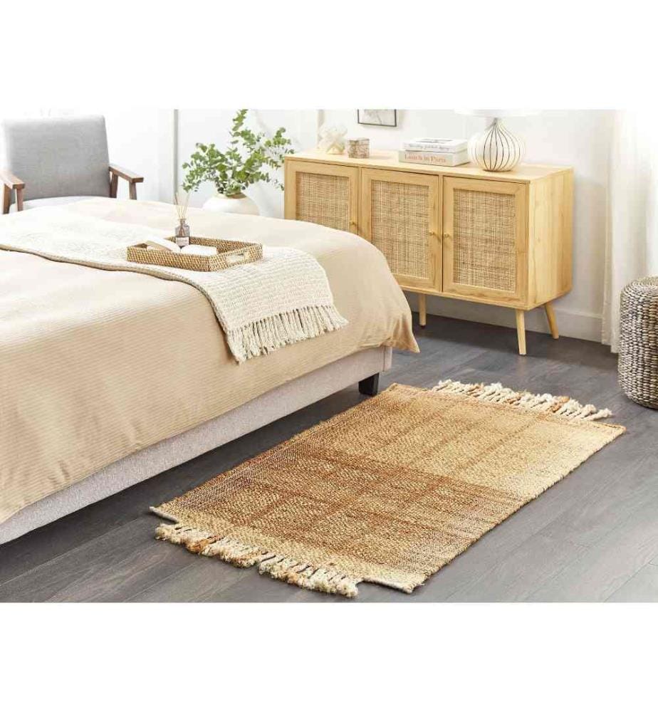 Tapis KARKIN Beige 80 x 150 cm Jute