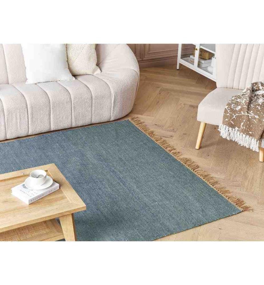 Tapis LUNIA Turquoise 160 x 230 cm Jute