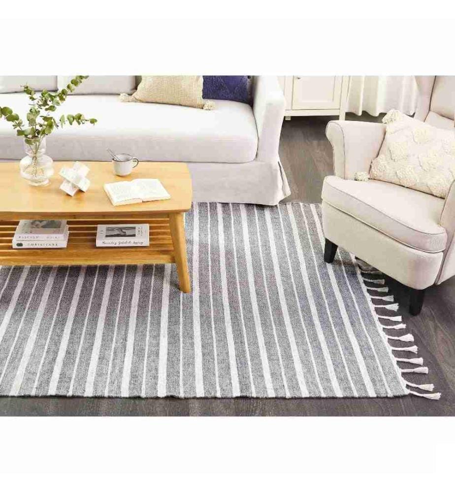 Tapis BADEMLI Gris clair 140 x 200 cm