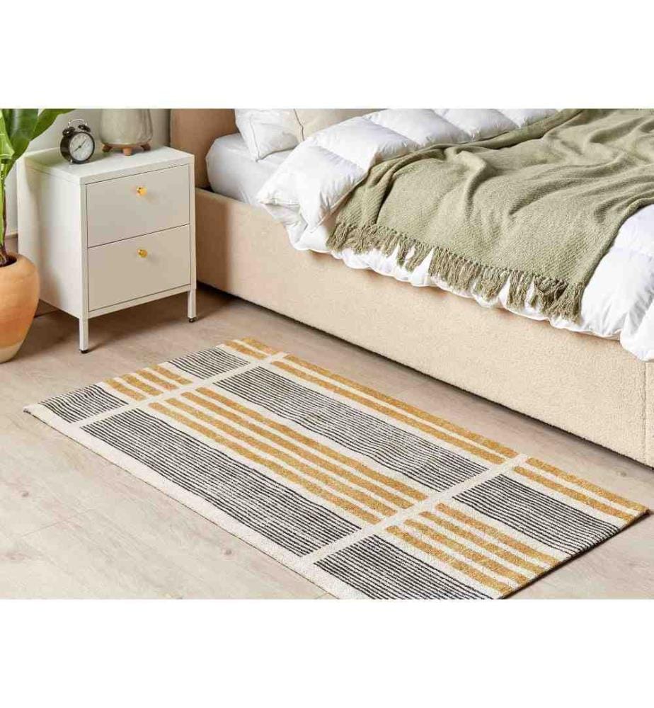 Tapis KATRA Beige 80 x 150 cm Coton