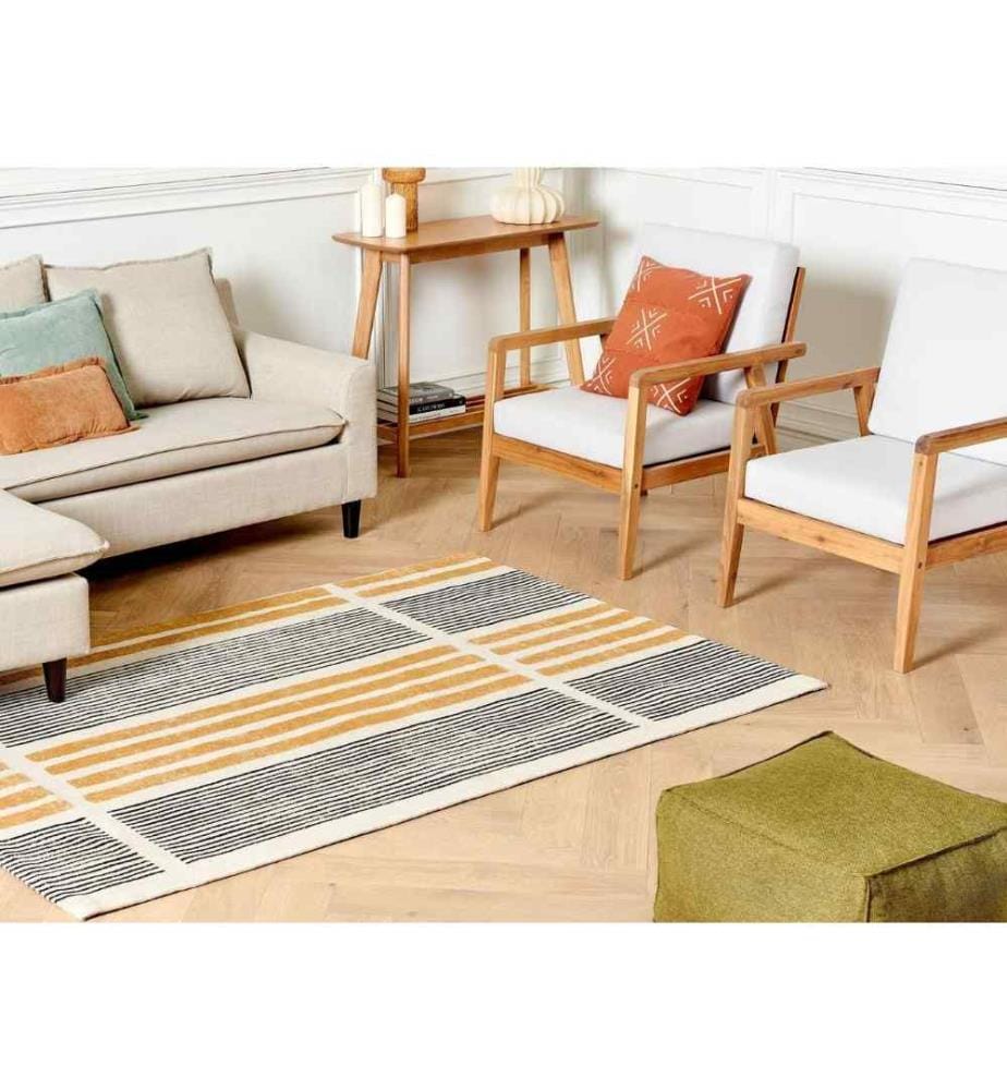Tapis KATRA Beige 140 x 200 cm Coton