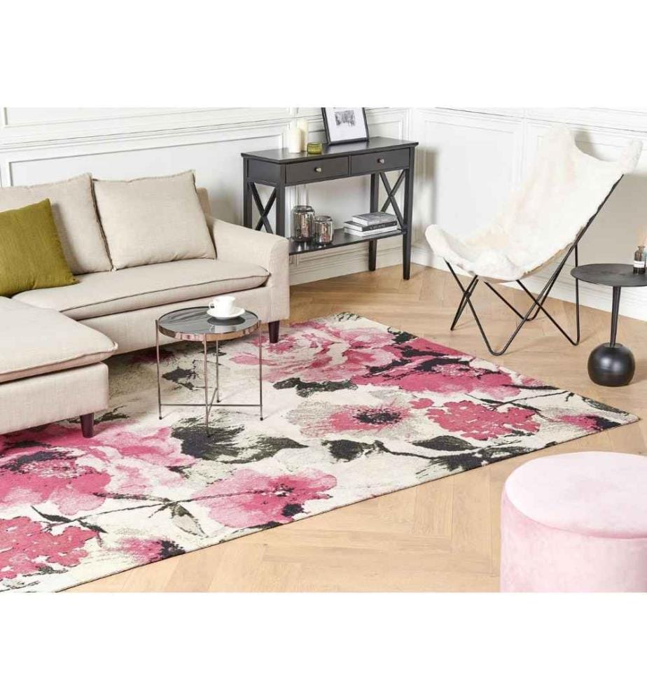 Tapis EJAZ Rose 200 x 300 cm Coton