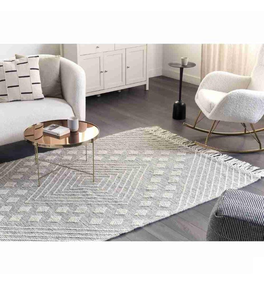 Tapis SAVUR Gris 160 x 230 cm Laine