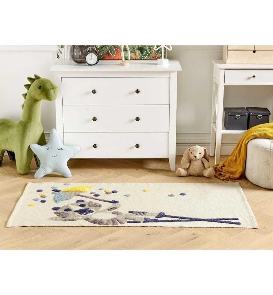 Tapis enfant SINGKIL Multicolore 80 x 150 cm Coton