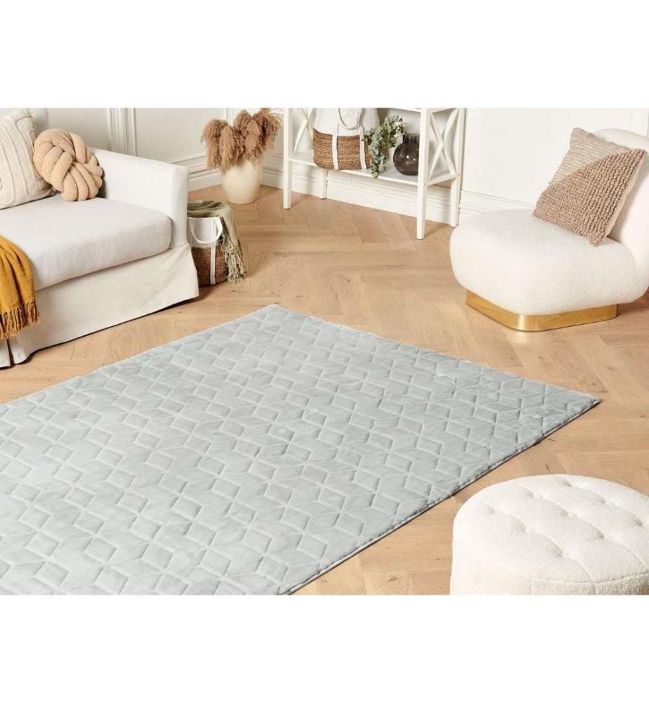 Tapis en fausse fourrure THATTA Gris clair 160 x 230 cm