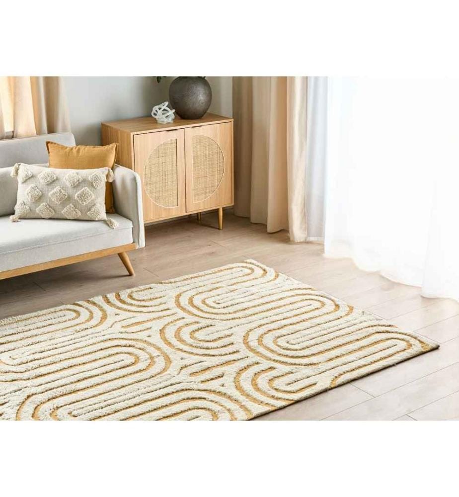 Tapis PERAI Jaune 160 x 230 cm Coton