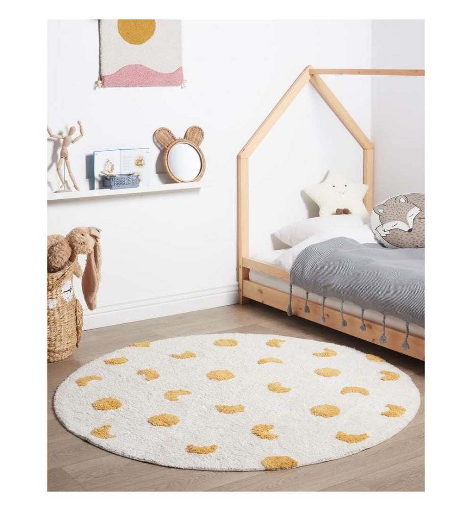 Tapis enfant LOTI Beige ø 140 cm Coton