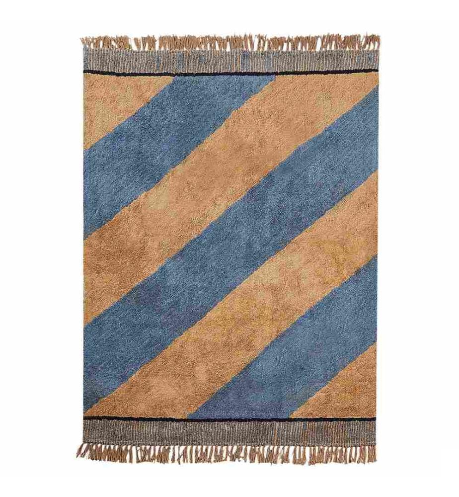 Tapis XULUF Bleu 140 x 200 cm Coton