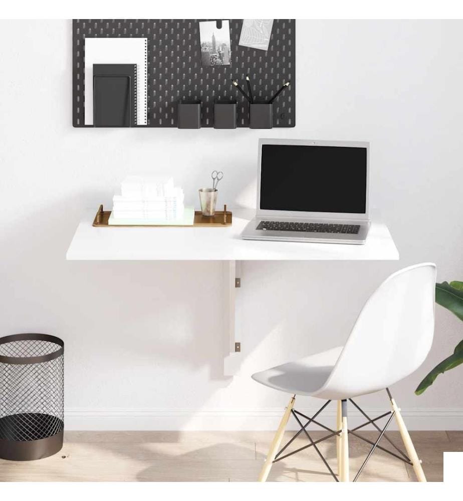Table murale rabattable Blanc 100x60 cm