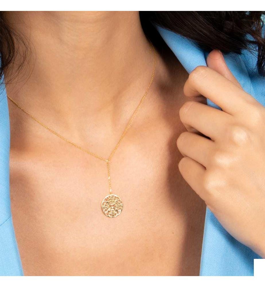 Collier en Or Rosace pendante