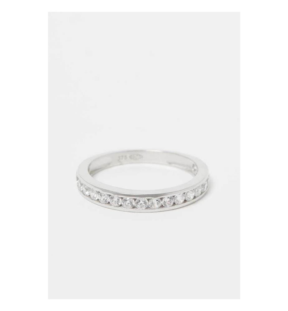 Bague Engagement - Or Blanc 375/1000