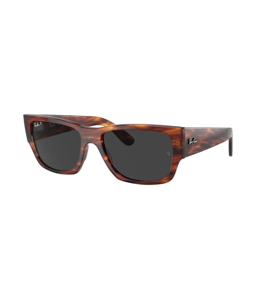 Lunettes de Soleil Carlos - Havana Rayé et Noir