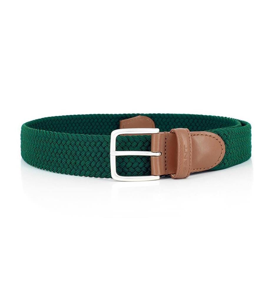 Ceinture Élastique Tressée - Vert Forêt