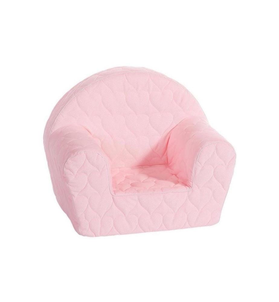 Knorrtoys Fauteuil pour enfants Rose avec des coeurs